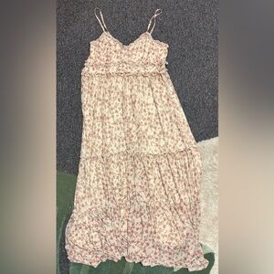 Floral Spaghetti Strap Maxi Dress - Size XL